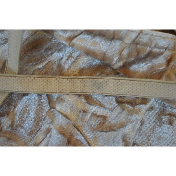 Vintage y2k  IZ Byer California Velvet Champagne Lace Trim Camisole Top Womens M - Picture 4 of 9